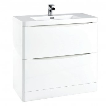Orbit Contour 900mm 2-Drawer Floor Standing Vanity Unit