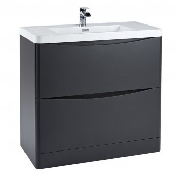 Orbit Contour 900mm 2-Drawer Floor Standing Vanity Unit