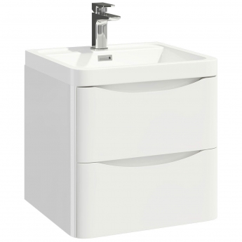 Orbit Contour 500mm 2-Drawer Wall Hung Vanity Unit