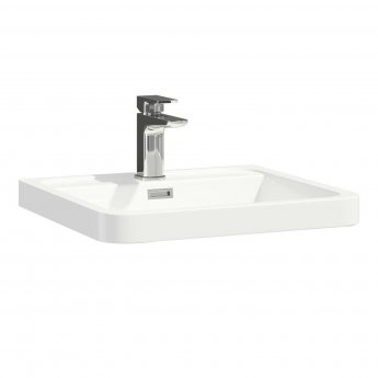 Orbit Contour Floor Standing 2-Drawer Vanity Unit with Basin 500mm Wide - Graphite Grey