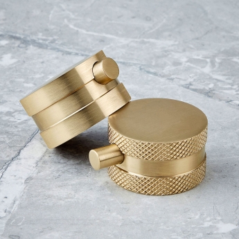 Orbit Core Thermostatic Concealed Mixer Shower with Shower Riser Kit + Fixed Shower Head - Brushed Brass