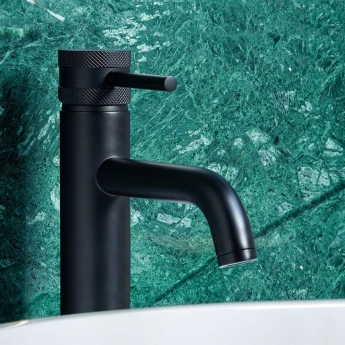 Orbit Core Tall Mono Basin Mixer Tap - Matt Black