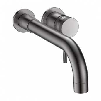 Orbit Core Lever Basin Mixer Tap Wall Mounted - Gunmetal