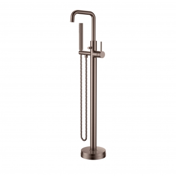 Orbit Core Freestanding Bath Shower Mixer Tap - Brushed Bronze
