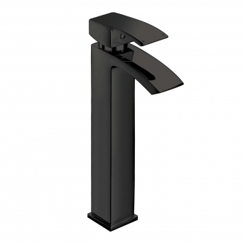 Orbit Descent Tall Basin Mixer Tap - Matt Black