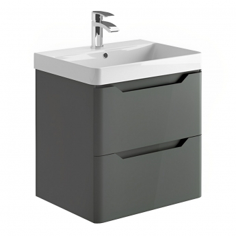 Orbit Ella 600mm 2-Drawer Wall Hung Vanity Unit