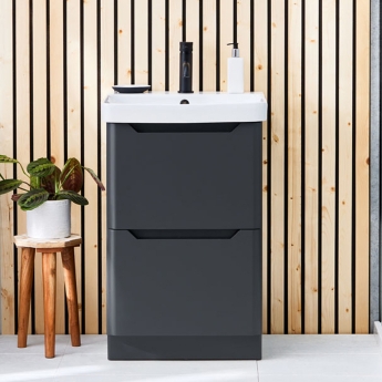 Orbit Ella 500mm 2-Drawer Floor Standing Vanity Unit | Product Image