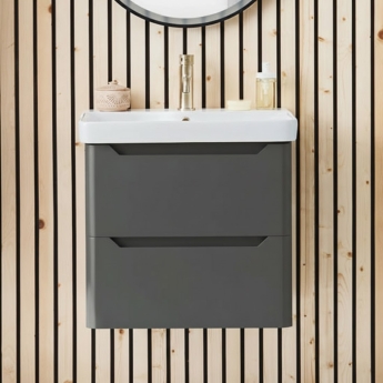 Orbit Ella 500mm 2-Drawer Wall Hung Vanity Unit | Product Image