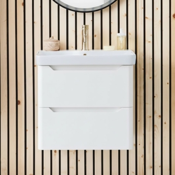 Orbit Ella 500mm 2-Drawer Wall Hung Vanity Unit | Product Image