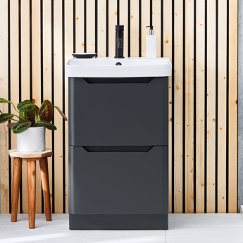 Orbit Ella 600mm 2-Drawer Floor Standing Vanity Unit | Product Image