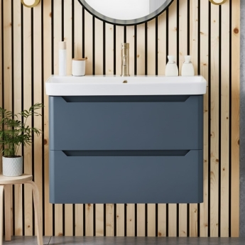 Orbit Ella 800mm 2-Drawer Wall Hung Vanity Unit | Product Image