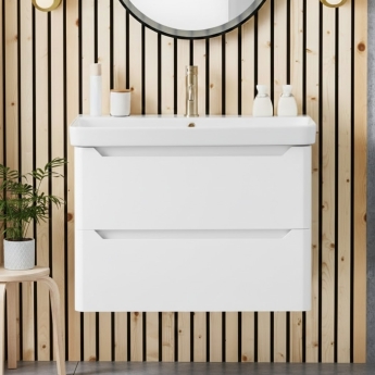Orbit Ella 600mm 2-Drawer Wall Hung Vanity Unit | Product Image