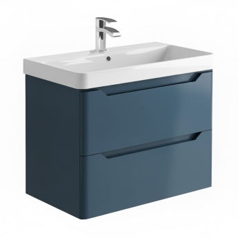 Orbit Ella 800mm 2-Drawer Wall Hung Vanity Unit | Product Image