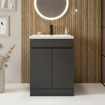 Orbit Empire 600mm 2-Door Floor Standing Vanity Unit | Product Image