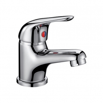Orbit Entry Mono Basin Mixer Tap with Push Button Waste 35mm - Chrome