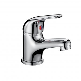 Orbit Entry Mono Basin Mixer Tap with Push Button Waste 40mm - Chrome