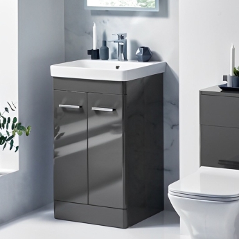 Orbit Eve 500mm 2-Door Floor Standing Vanity Unit | Product Image