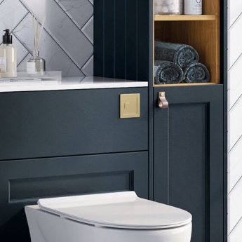 Orbit Square Dual Flush Plate Button for Concealed Cistern | Product Image