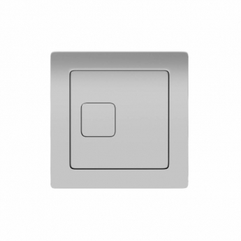 Orbit Square Dual Flush Plate Button for Concealed Cistern - Chrome | Product Image