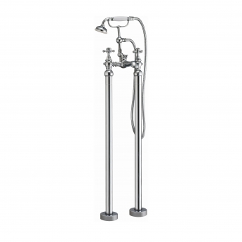 Orbit Harrogate Freestanding Bath Shower Mixer Tap with Shower Kit - Chrome | Product Image