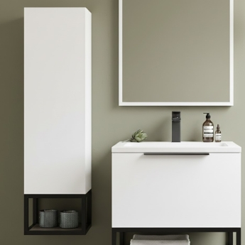 Orbit Illumo 300mm Wall Hung 1-Door Tall Storage Unit | Product Image