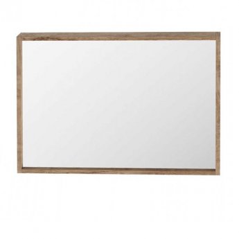 Orbit Illumo Bathroom Mirror 600mm H x 800mm W - Rustic Oak