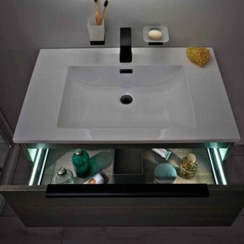 Orbit Illumo 800mm 1-Drawer Wall Hung Vanity Unit