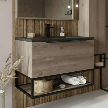 Orbit Illumo 800mm 1-Drawer Wall Hung Vanity Unit | Product Image
