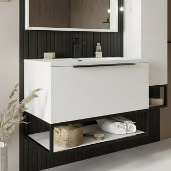Orbit Illumo 800mm 1-Drawer Wall Hung Vanity Unit | Product Image
