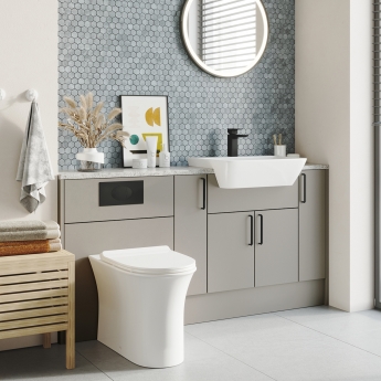 Orbit Large Dual Flush Plate and Access Panel - Matt Black