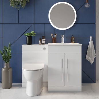 Orbit Life Back to Wall WC Unit 500mm Wide - Gloss White