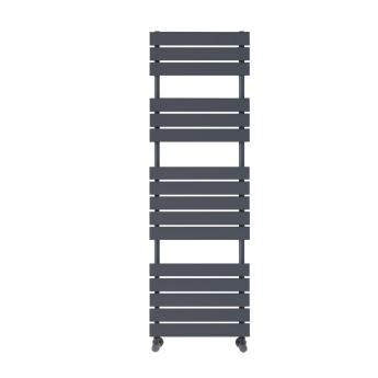 Orbit Life Flat Panel Heated Towel Rail 1600mm H x 600mm W - Anthracite | Product Image