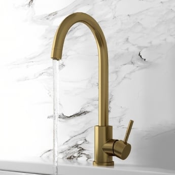 Orbit Manhattan Kitchen Sink Mixer Tap - Brushed Brass