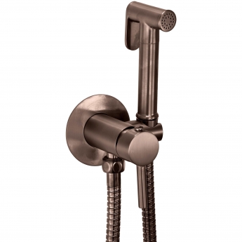 Orbit Douche Spray Kit with Hose and Handset Holder and Outlet Elbow - Brushed Bronze