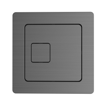 Orbit Square Dual Flush Plate Button for Concealed Cistern - Gunmetal | Product Image