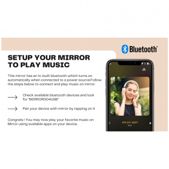 Orbit Mosca LED Bathroom Mirror with Demister Pad and Shaver Socket 800mm H 600mm W