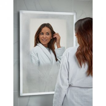 Orbit Mosca LED Bluetooth Bathroom Mirror with Demister Pad and Shaver Shocket 700mm H x 500mm W