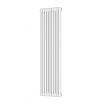 Orbit Noble 2-Column Designer Vertical Radiator 1500mm H x 425mm W - Gloss White | Product Image
