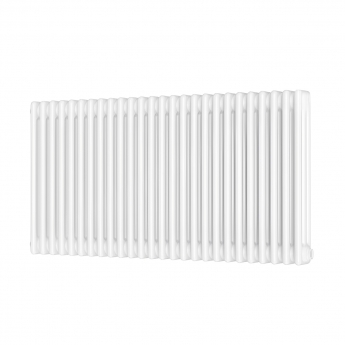 Orbit Noble 3-Column Designer Horizontal Radiator 600mm H x 1190mm W - Gloss White