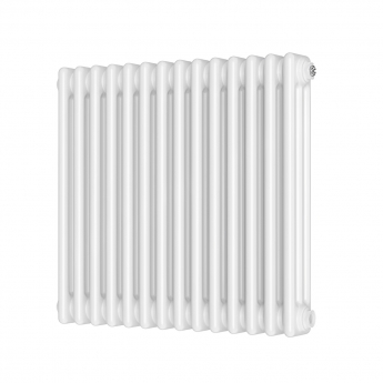 Orbit Noble 3-Column Designer Horizontal Radiator 600mm H x 650mm W - Gloss White | Product Image