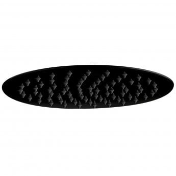 Orbit Noire Round Fixed Shower Head 300mm Diameter - Matt Black