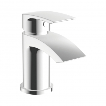 Orbit Reno Mono Basin Mixer Tap with Push Button Waste - Chrome