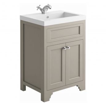 Orbit Harrogate Ripley Floor Standing 2-Door Vanity Unit with Basin 600mm Wide