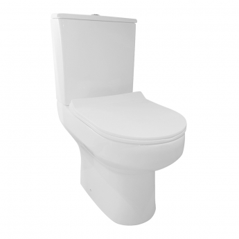 Orbit Spa Rimless Close Coupled Toilet with Push Button Cistern - Soft Close Seat