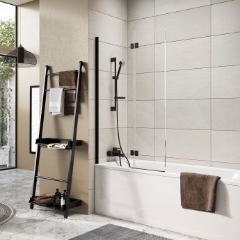 Orbit Thalia Inward Opening Bath Screen 900mm x 1500mm - 8mm Glass