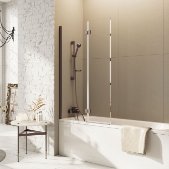 Orbit Thalia Inward Opening Bath Screen 900mm x 1500mm - 8mm Glass