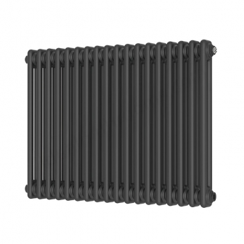 Orbit 2 Column Designer Horizontal Radiator 600mm H x 830mm W - Anthracite