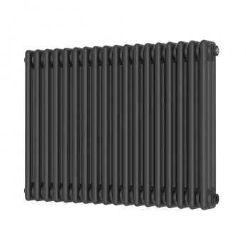 Orbit 3 Column Designer Horizontal Radiator 600mm H x 830mm W - Anthracite