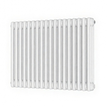 Orbit 3 Column Designer Horizontal Radiator 600mm H x 830mm W - Gloss White