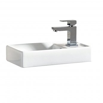 Orbit Verona Wall Hung 1-Door Vanity Unit with Basin 400mm Wide - White